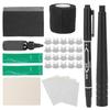 Professional Tattoo Stick Pen Set Aluminium Alloy Beginner Practicing DIY Tattoo Kit Black