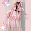 Men's and Women's Fall and Winter Sports and Leisure Warm TV Blanket Premium Women's Plush Soft Robe Fluffy Warm Fluffy Bathrobe Robe Long Robe