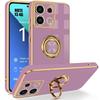 Case Cover - E.F.CONNECTION - For Xiaomi Redmi Note 13 4G - Shockproof TPU - Purple - Ring Stand