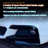 Для BMW 3 серии F30 F31 M-пакет 320i 325i M-Sport 2012-2019 ABS Глянцевый черный Передний бампер Противотуманная фара Губа Спойлер Комплекты обвеса Тюнинг
