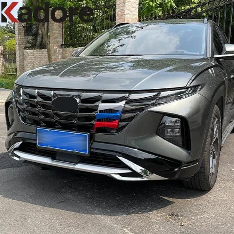 Front Center Grille Grill Cover Trim For Hyundai Tucson 2024 Car Racing Bumper Grills ert Trims Accessories