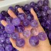 1pcs Natural Amethyst Quartz Stone Sphere Crystal Fluorite Ball Healing Gemstone
