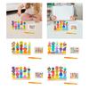 Wooden Beads Sequencing Toy Set Birthday Gift Building Blocks Game Lacing Beads for Boys Girls Kids Children 1 2 3 4 5 6