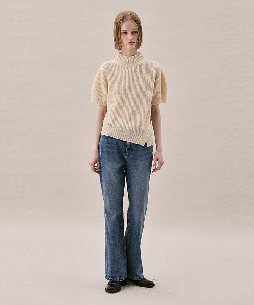 AHWE Half Sleeve Sweater_Light Beige