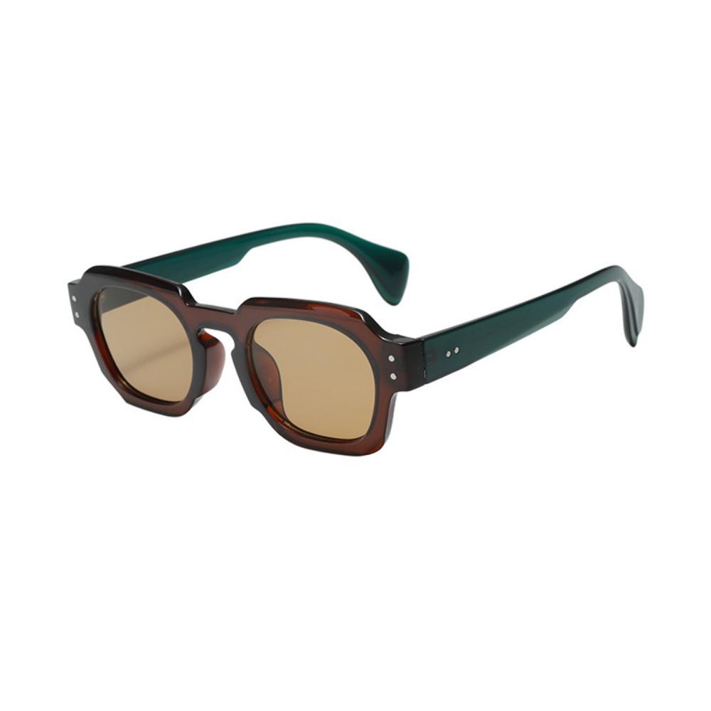 Rice Nail Square Frame Sunglasses Lightweight UV400 Sun Glasses Multicolor Lenses Eyewear  Outdoor