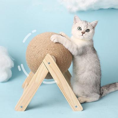 Мяч для царапанья кошек, игрушка для котенка, веревка из сизаля, шариковая доска, шлифовальные лапы, игрушки, когтеточка для кошек, износостойкая мебель для домашних животных, принадлежности для мебели