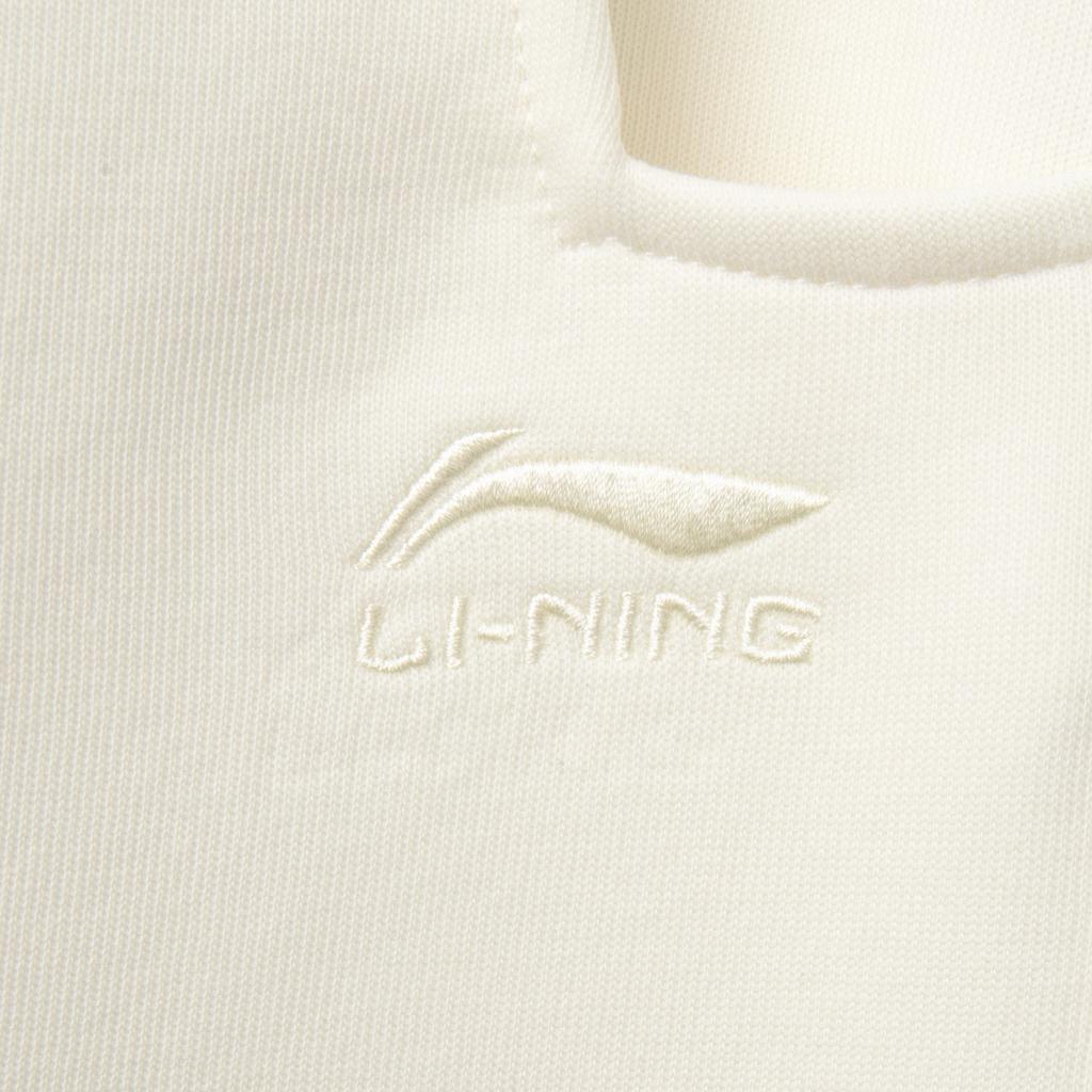 Li Ning Daily Prosperity Series Cny Zodiac Year Прямые трикотажные спортивные брюки средней посадки Женские брюки Off-White AKLV108-3