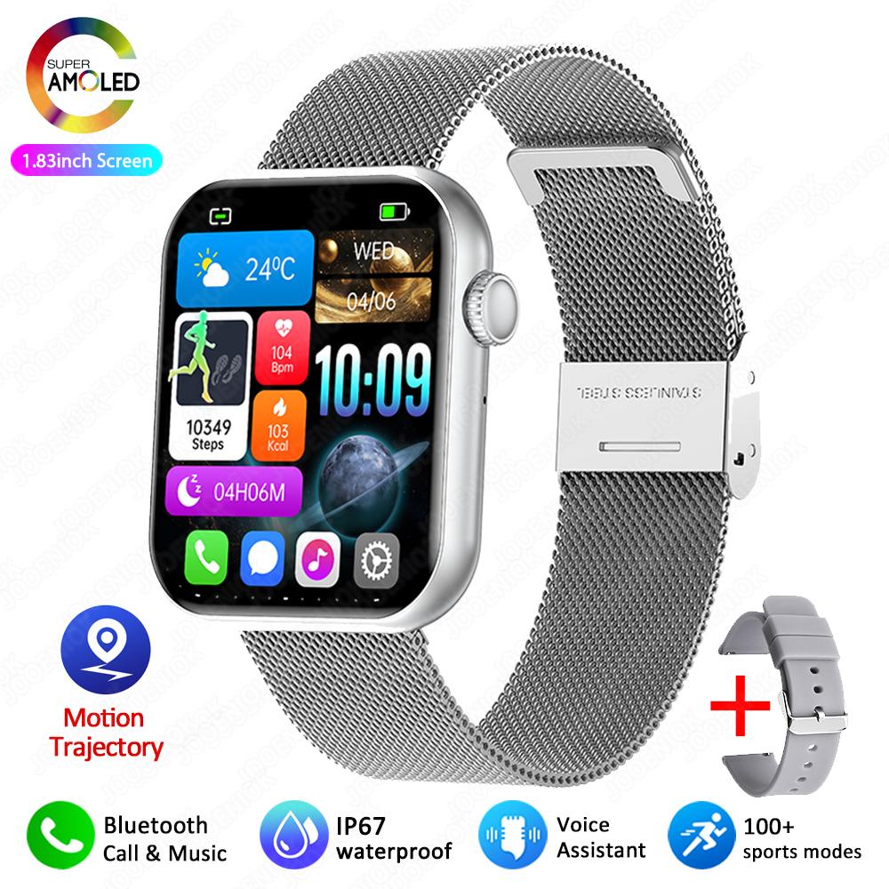 Новые умные часы для унисекс, полноэкранные, Bluetooth-вызовы, водонепроницаемость IP67, спортивный фитнес-трекер, смарт-часы для Android iOS