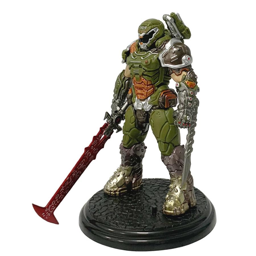 21,5 см Аниме Игра Doom Eternal Охотник большой и сильный Фигурка Действия Механическое Чувство Модель Игрушки Коллекция Фестивальные Подарки