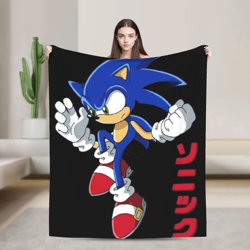 Ежик Тень X - Путь Тени Винтажное Одеяло Фланелевое Винтажное Теплое Покрывало для Постели Осень/Зима