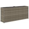 Vidaxl Donica Ogrodowa Z 2 Wkładami, Szara, 90X20X40 Cm, Rattan Pe