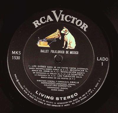 Виниловая пластинка BALLET FOLKLORICO DE MEXICO - Ballet Folklorico De Mexico MKS1530 RCA Victor Mexico Латинская б/у