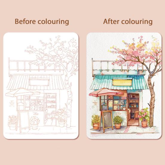 Портативный альбом для гуаши, трехстворчатый дизайн, набор акварельных листов с 12 ячейками для красок, эргономичная кисть, арт-набор для снятия стресса