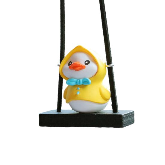 Желтая утка автомобильный кулон из смолы экологически чистый веселый безопасный милый автомобильный кулон украшение интерьера