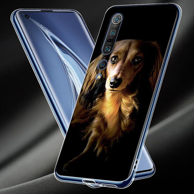 Мягкий силиконовый чехол из ТПУ для собаки такса доберман для Xiaomi Mi Note 11 10T 10 9 9T SE 8 Lite Pro Ultra 5G чехол для телефона