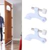 Heavy Duty White Colored Door Top Hinges  easy installs US Type Door Stoppers Luxurious White Door Hinges For Various Door