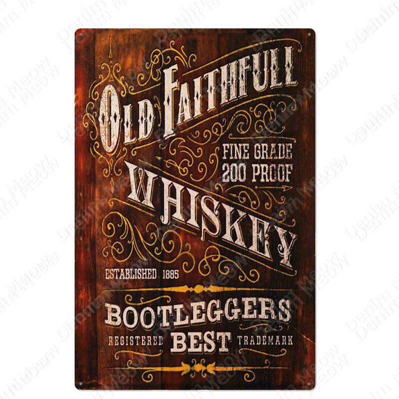 Классический Коктейли Металлический Плакат Московский Мул Старинные Оловянные Вывески Бар Украшения Дома Джин Виски Водка Текила Настенная Художественная Тарелка N365