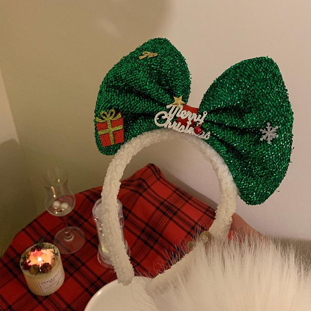 Christmas Red Bear Headband for Girls - Comfortable Party Accessory and Princess Decoration