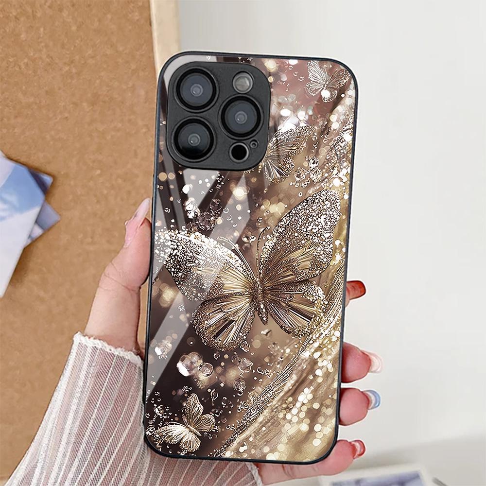 INS Чехол-бабочка для iPhone 17 Pro Max Чехол iPhone 15 13 11 14 12 16 Pro Max 17 Air 16E 7 8 Plus XR SE Противоударный чехол для телефона