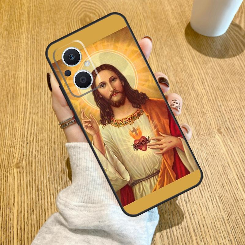 Чехол God Jesus Funda для OPPO Reno 10 11 12 13 14 Pro 14F 13F 12F 11F 7 8 Lite Чехол OPPO Find X5 X8 X9 Pro