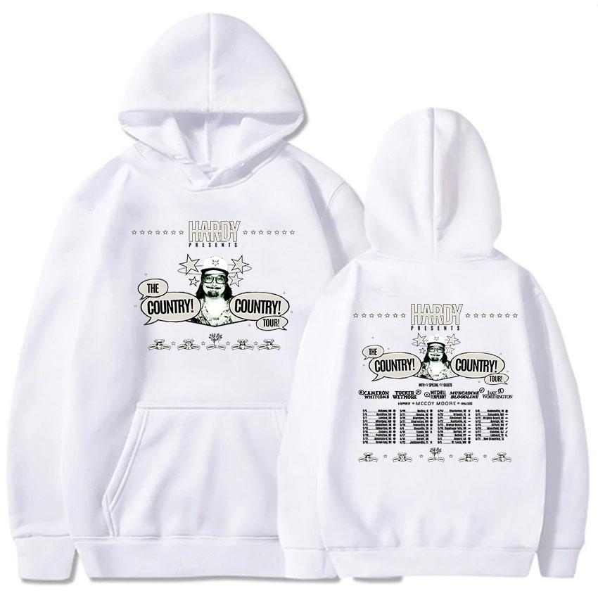 HARDY THE COUNTRY! COUNTRY! TOUR! 2026 Hoodies Fashion Unisex Streetwear Hip Hop Graphic Printing Clothing Winter Sweatshirt