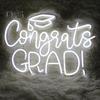 Светодиодная неоновая вывеска Congrat Grad, не мерцает, яркость регулируется, питание от USB, ночник Congrat Graduation Sign