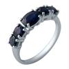 Серебряное кольцо с натуральным сапфиром 3.5ct (2021810)