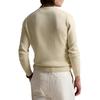 Свитер мужской Polo Ralph Lauren однотонный с логотипом, с круглым вырезом, вязаный, артикул MNPOSWE16822194-101