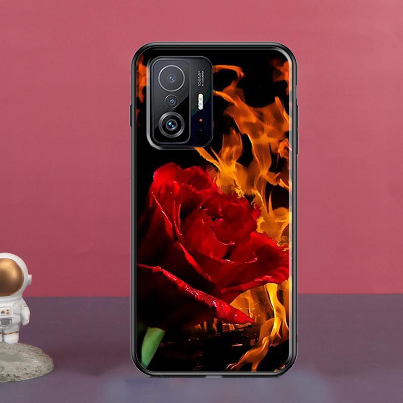Чехол с изображением красной розы для POCO X5 X3 F5 Pro X4 F4 GT M5s C40 F3 для Xiaomi 13 Lite 12 11T 12T Pro 12X