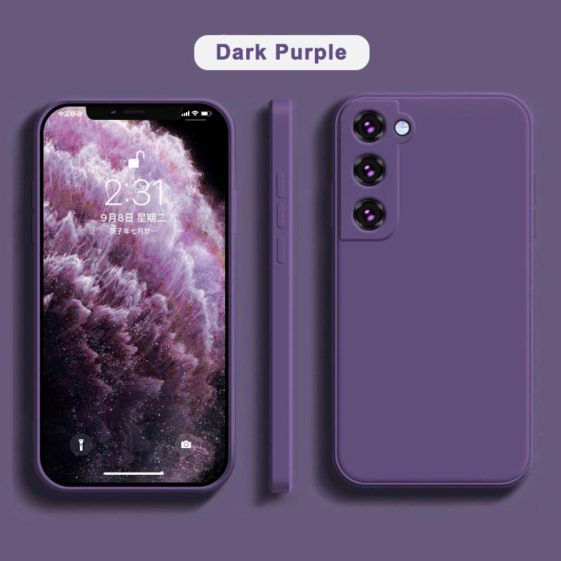 Роскошный квадратный жидкий силиконовый чехол для Samsung Galaxy S25 S24 S23 FE S22 Ultra S21 S20 S10 Plus A52 A53 A54 A33 A72 A32 4G 5G мягкий чехол