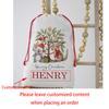 Personalised Santa Sack Christmas Keepsake Aussie Animals Larg Drawstring Bag Traditional Sack Christmas Gift Holiday Presents
