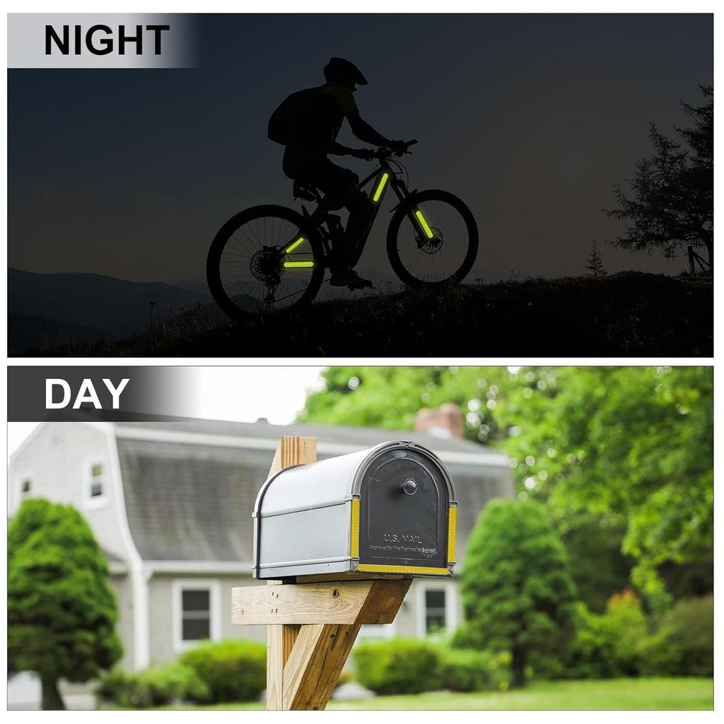 High Reflective Sticker Tape Bike Fluorescent Warning MTB Stickers Cycling Bicycle Tapes Helmet Motorcycle Scooter DIY