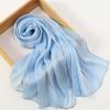 Long Islamic Turban Chiffon Malaysia Headscarf Elegant Wraps Shawl  Women