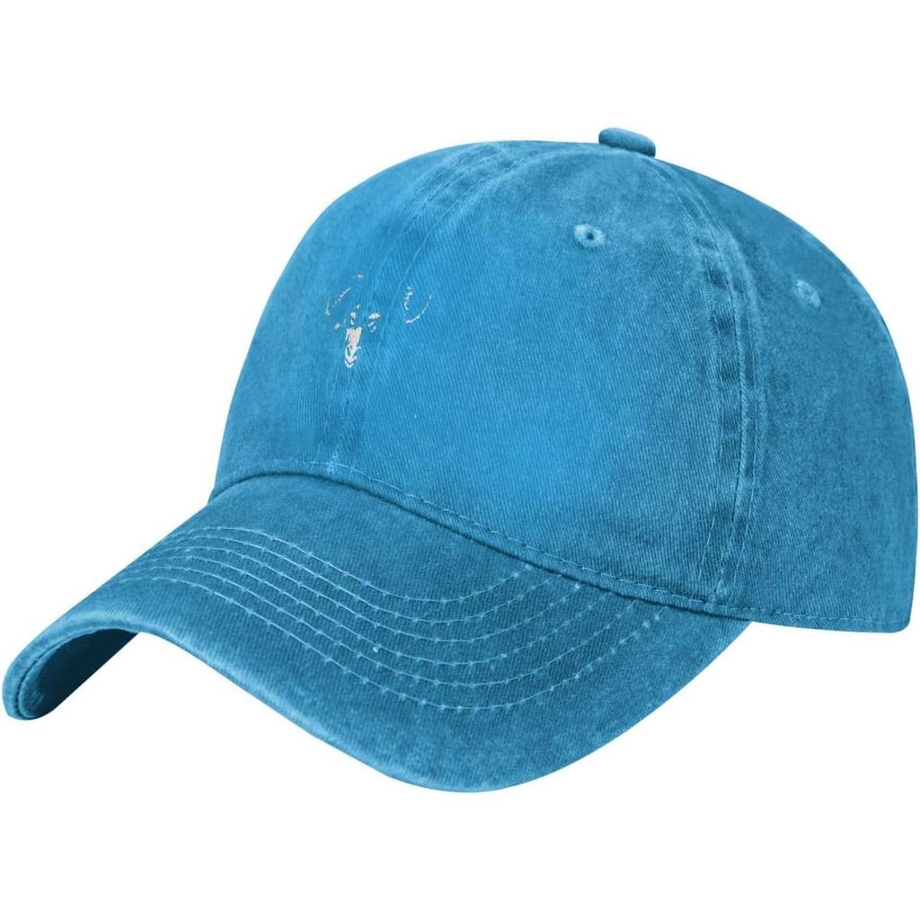 Satanic Goat Baphomet Baseball Cap Washed Cotton Dad Hat Casual Curved Brim Adjustable Sun Hat