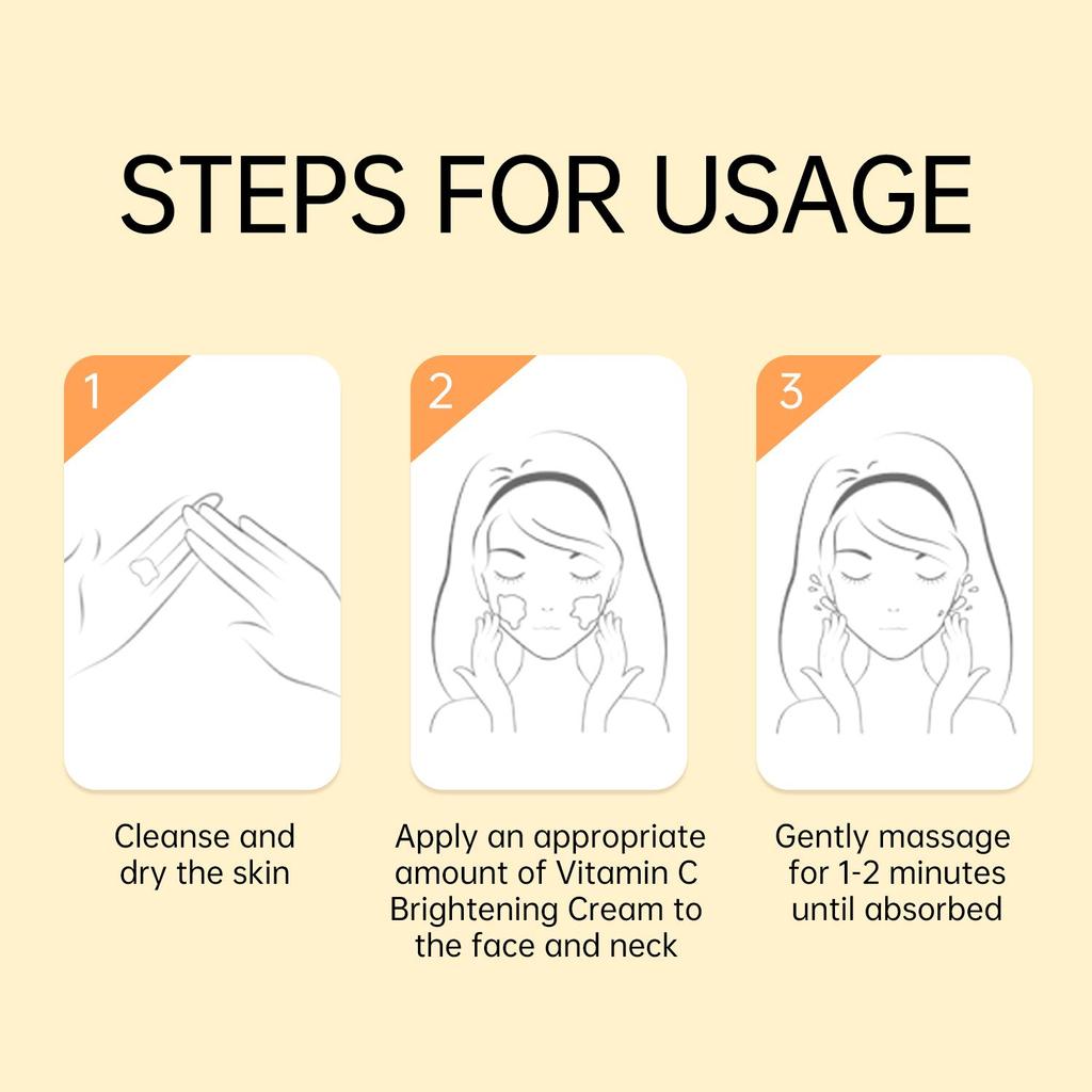 JellyPrim VC Whitening Face Cream Fade Spots Facial Brightening Skin Lifting Firming Products Moisturizing Nourish Care Beauty Health