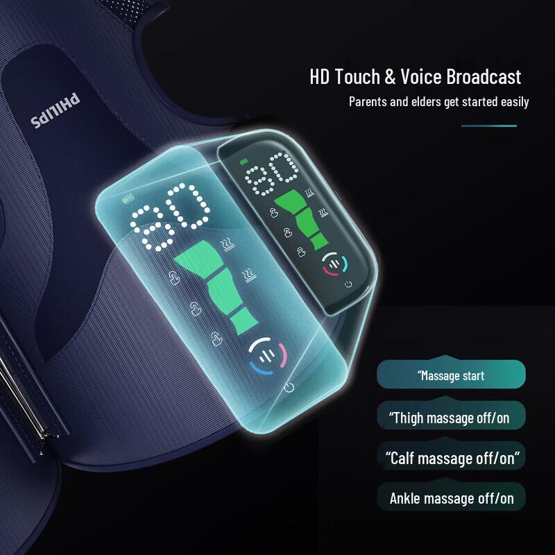 Philips PPM5204L Knee and Leg Massager with Heat CN plug (adapter included)