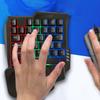 USB One Handedly Keyboard Luminous Gaming Mechanical Keyboard Single Hand Keyboard  Smartphone