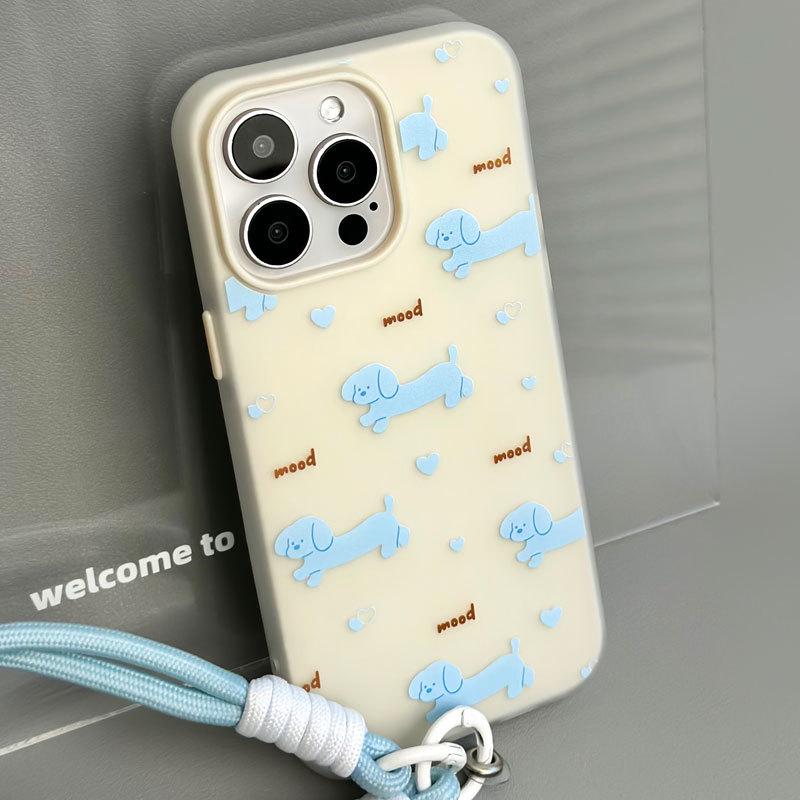 Zhitai Желейный чехол для iPhone 16 Pro Max/15 Pro/14/13/12 с ремешком для руки