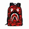 Трехкомпонентный школьный набор с принтом: Рюкзак для начальной школы, Детская школьная сумка, Пенал, Сумка-портфель, Сумка для еды