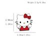 Очаровательная брошь с мультяшным персонажем Sanrio KT Cat - Металлический значок с милой булавкой из сплава с эмалью