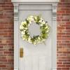 Spring Wreath Artificial Daisys Wreath with Flower Summer Wreath for Front Door Wall Window Party Festival Wedding Decors