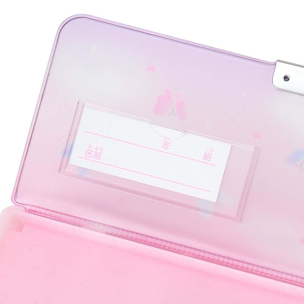 Sanrio My Melody Pencil Opening Holds 6 Includes Mini Sharpener and Name 264962 Double-Sided Case, Double-Sided Type, Pencils, Space,