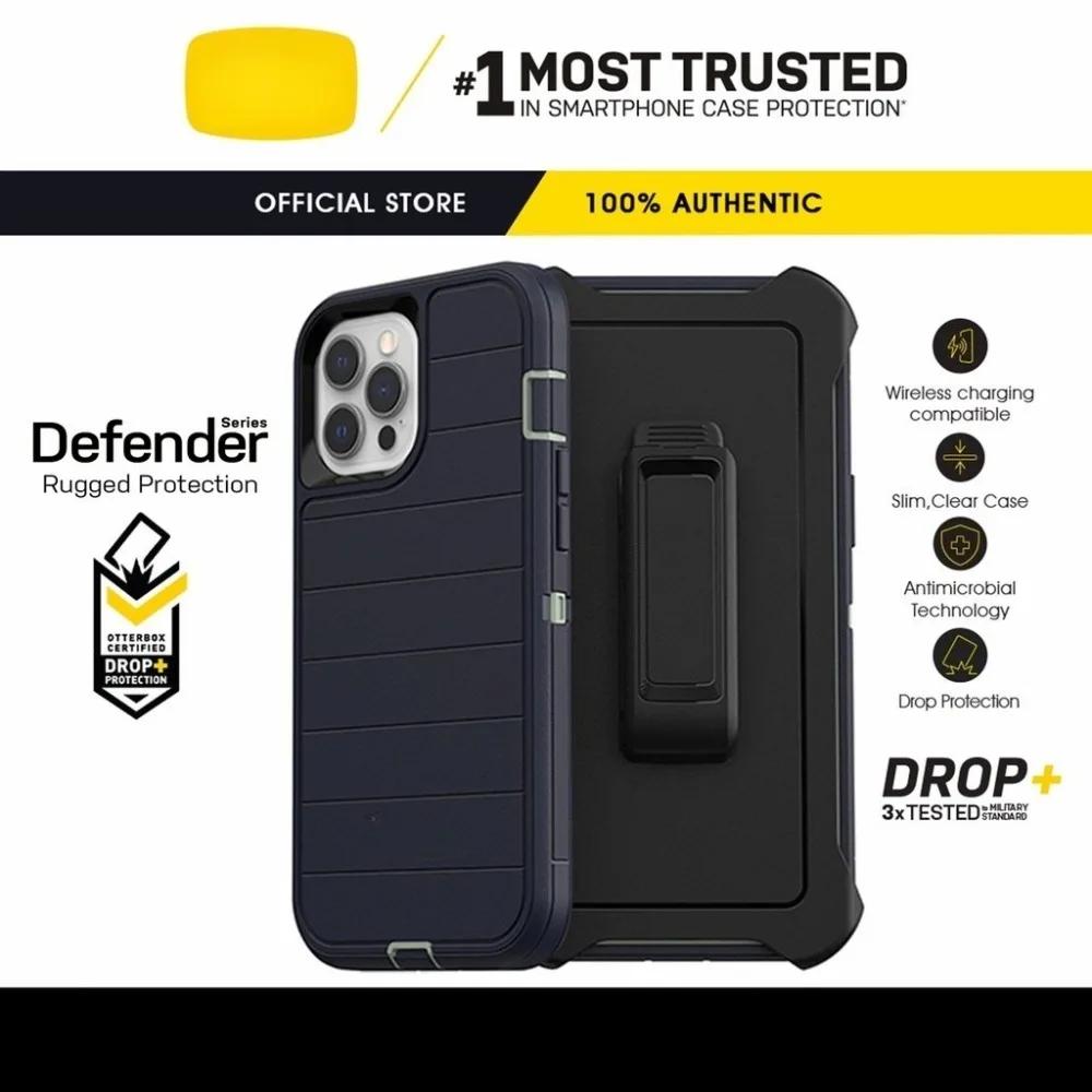 Чехол серии Defender Pro для iPhone 17 Pro Max Air 16 15 14 13 Официальный Оригинальный Ott BOX Защита камеры Противоударная крышка Клипса