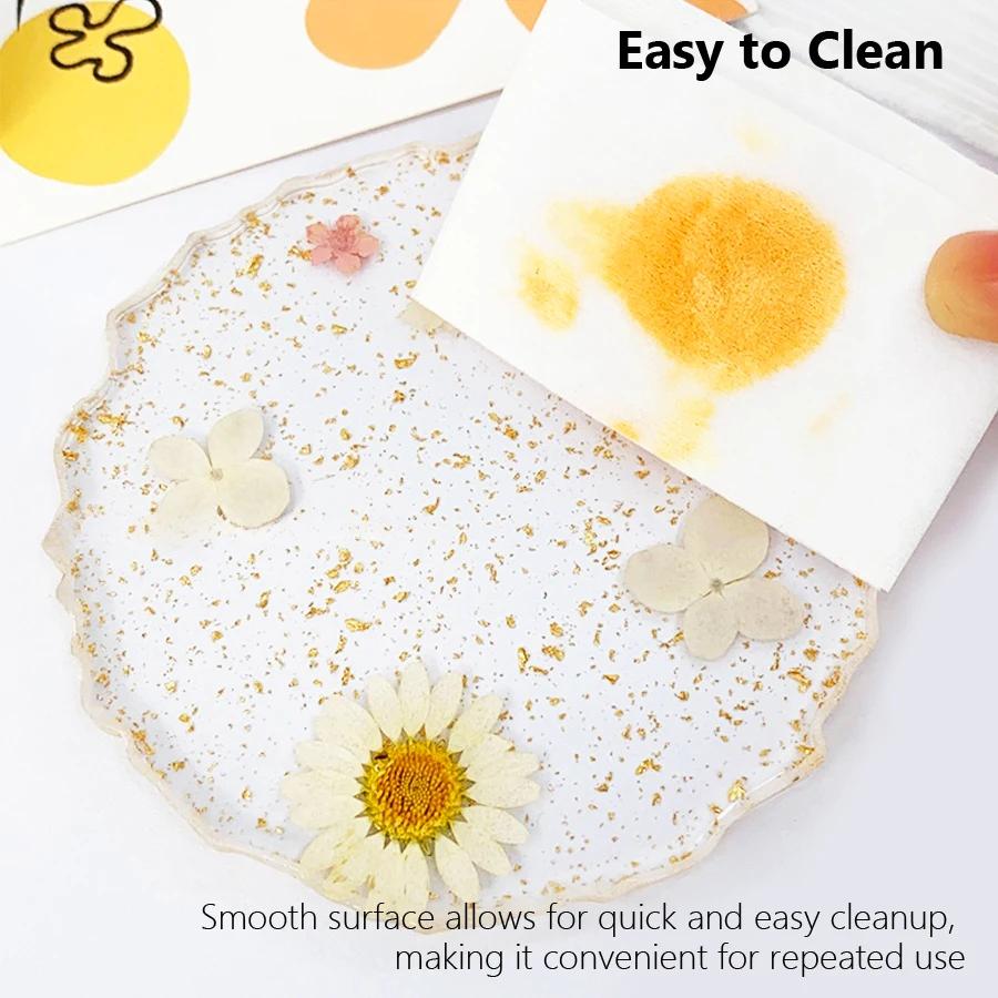 Палитра для дизайна ногтей с золотыми цветами из фольги, демонстрационная доска для смешивания гель-лаков, инструменты для фотосъемки