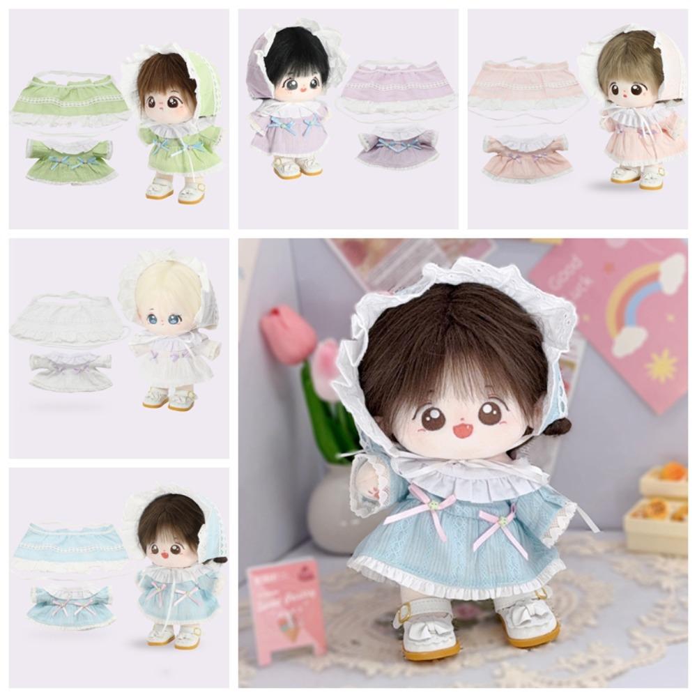 Bow Skirt Cotton Doll's Clothes Lace Plush Doll Clothes 20cm Cotton Doll Clothes 20cm Cotton Doll