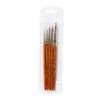 Hwahong Industry 345 Multipurpose Fine Brush Set 5 Types, No. 0, No. 1, No. 2, No. 3, No. 4, 1 Set, Korean Toy Supplies