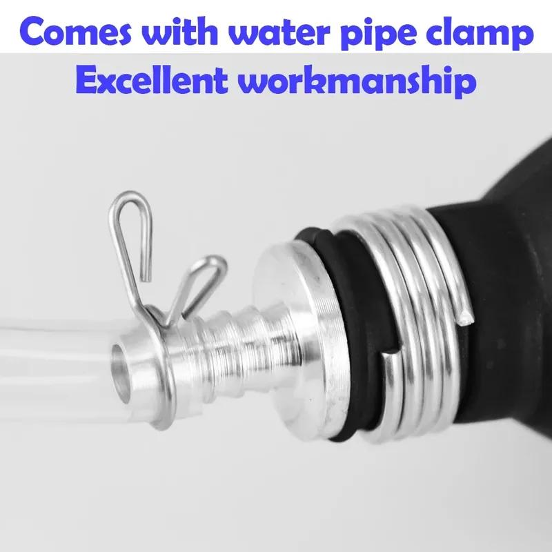 Siphon Hand Pump Portable Manual 8mm Car Fuel Transfer Pump for Gas Petrol Diesel Oil Liquid with Hoses