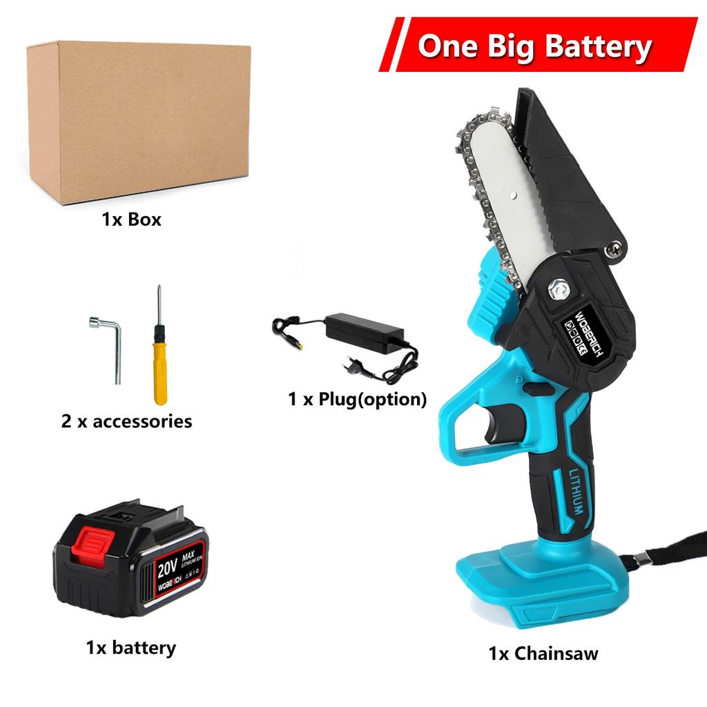 4-дюймовая/6-дюймовая мини-электрическая пила, цепная пила для фруктовых деревьев, деревообрабатывающие садовые инструменты, ручные резчики по дереву для аккумулятора Makiita 18 В