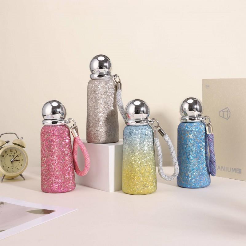 360ml Pure Titanium Insulated Tumbler With Straw Lid Gift Set Office Home Travel Holiday