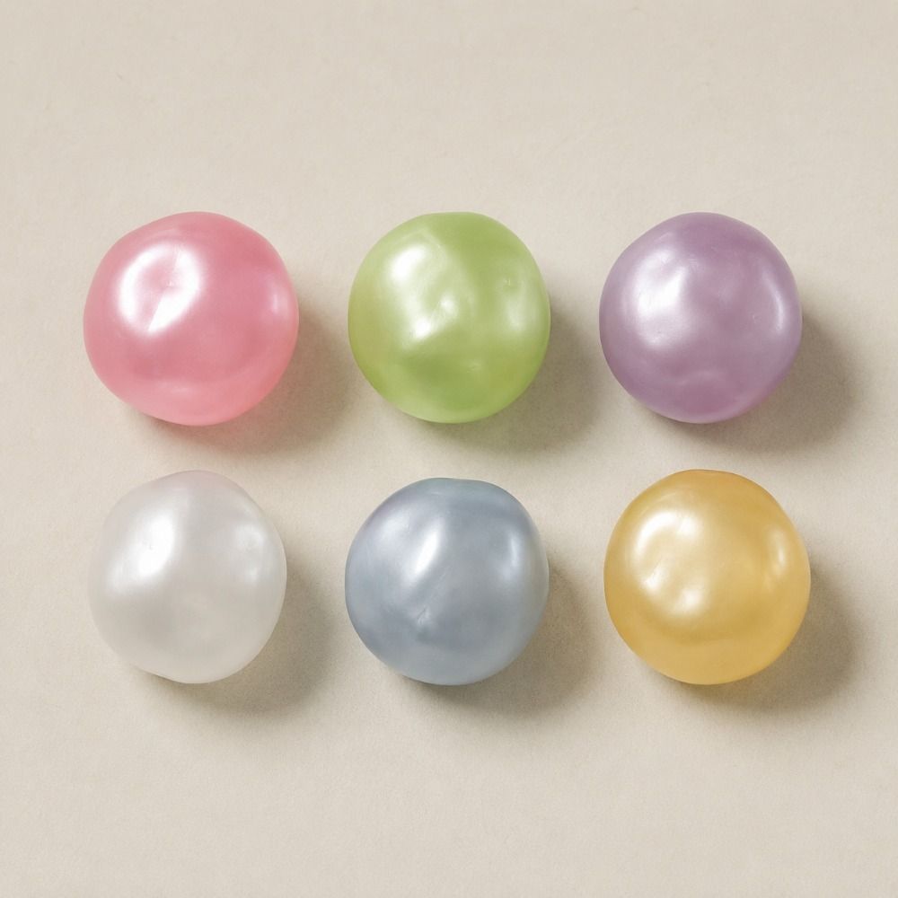 Transparent Coconut Oil Squishy Ball Blue Pearl Squeeze Ball Squishy Pearl Squishy Toy Office